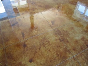 New polished concrete flooring